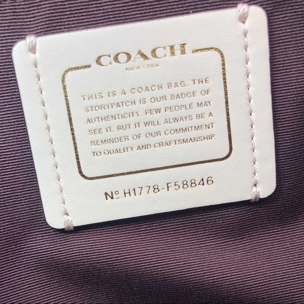 ❗️SALE❗️Coach NWT Cream Leather Tote Bag - Picture 8 of 8